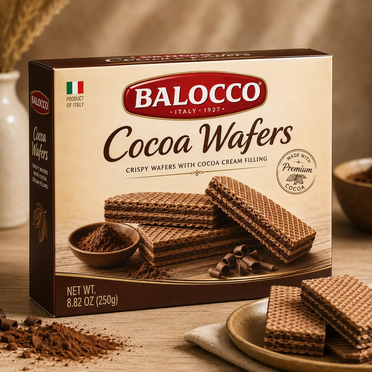 Balocco cocoa wafers